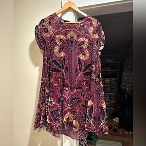 Strawberry Field dress velvet version